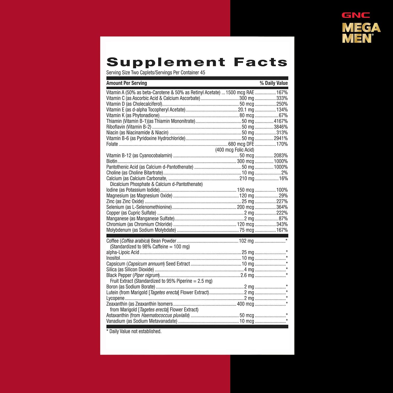 GNC Mega Men Energy & Metabolism Multivitamin for Men | 90 Tablets - görsel 8