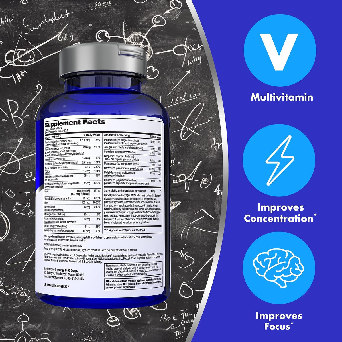 Focus Factor Original Brain Supplement Multivitamin - görsel 3