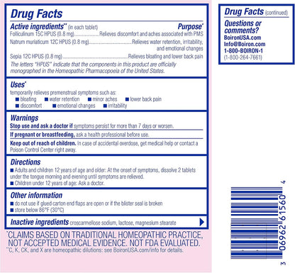 Boiron Cyclease PMS Relief Tablets - 60 Tablets