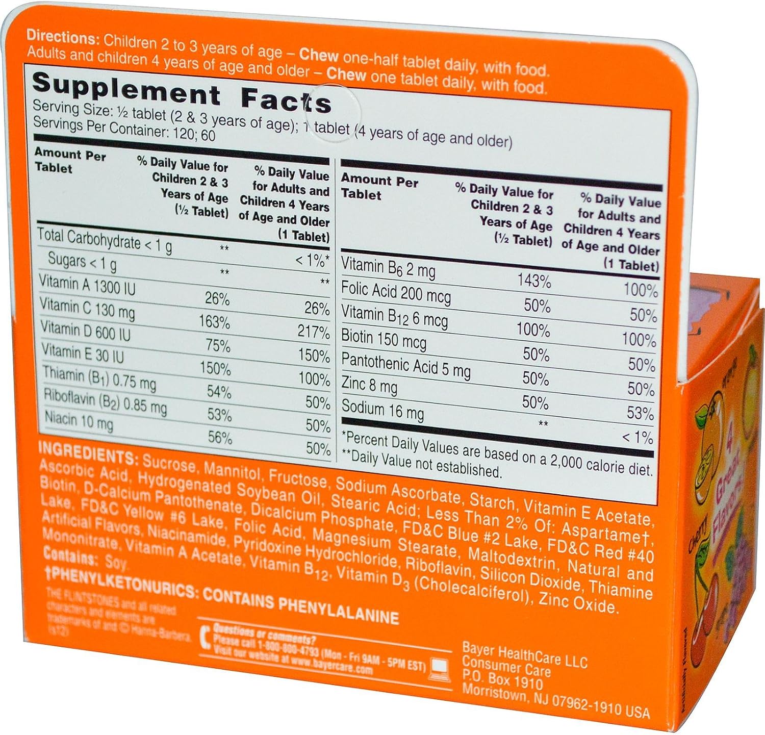 Flintstones Children's Multivitamin Supplements Chewable Tablets, 60 Count - görsel 2