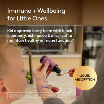 Harker Herbals Children's Immune & Wellbeing Herbal Syrup - Elderberry, Echinacea & Olive Leaf, 150 ml