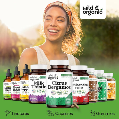 Wild & Organic Citrus Bergamot Capsules - Antioxidant & Overall Support