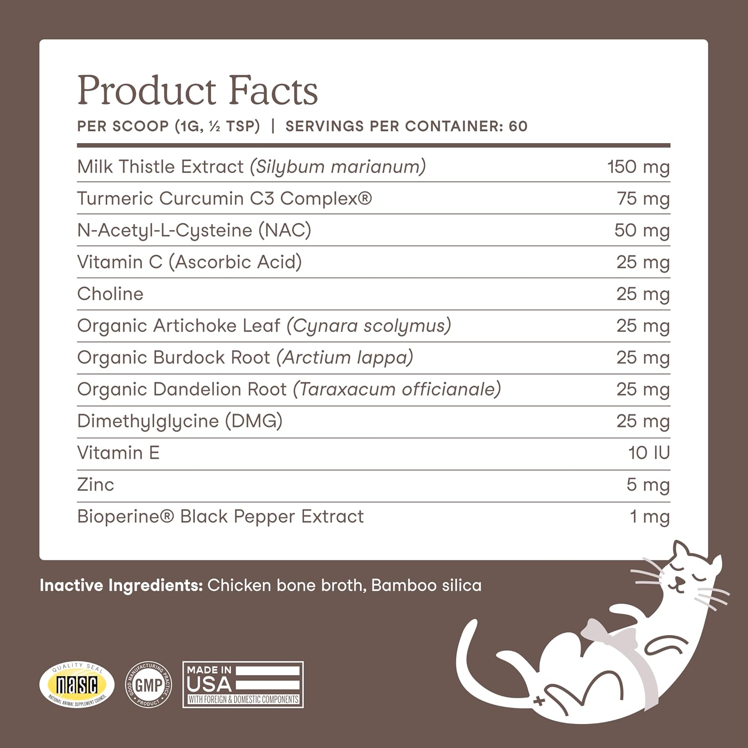 Fera Pets Cat & Dog Liver Support Powder with Milk Thistle – 60 Scoops - görsel 7