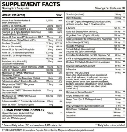 HD MUSCLE VitaHD Essential Multivitamin | Athlete-Specific Vitamins, Minerals and Nutrients | 60 Servings