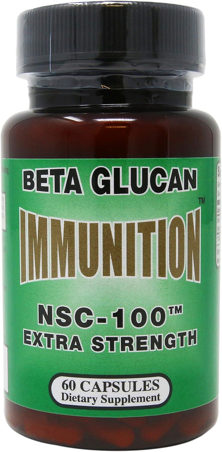 Immunition NSC 100 Beta Glucan Extra Strength – 10 mg – 60 Capsules - görsel 1