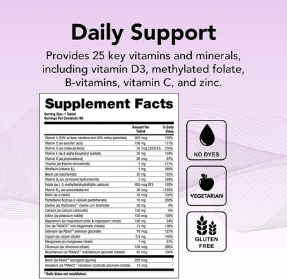 Theralogix Solo Multivitamin & Multimineral Supplement Without Iron – 90 Tablets