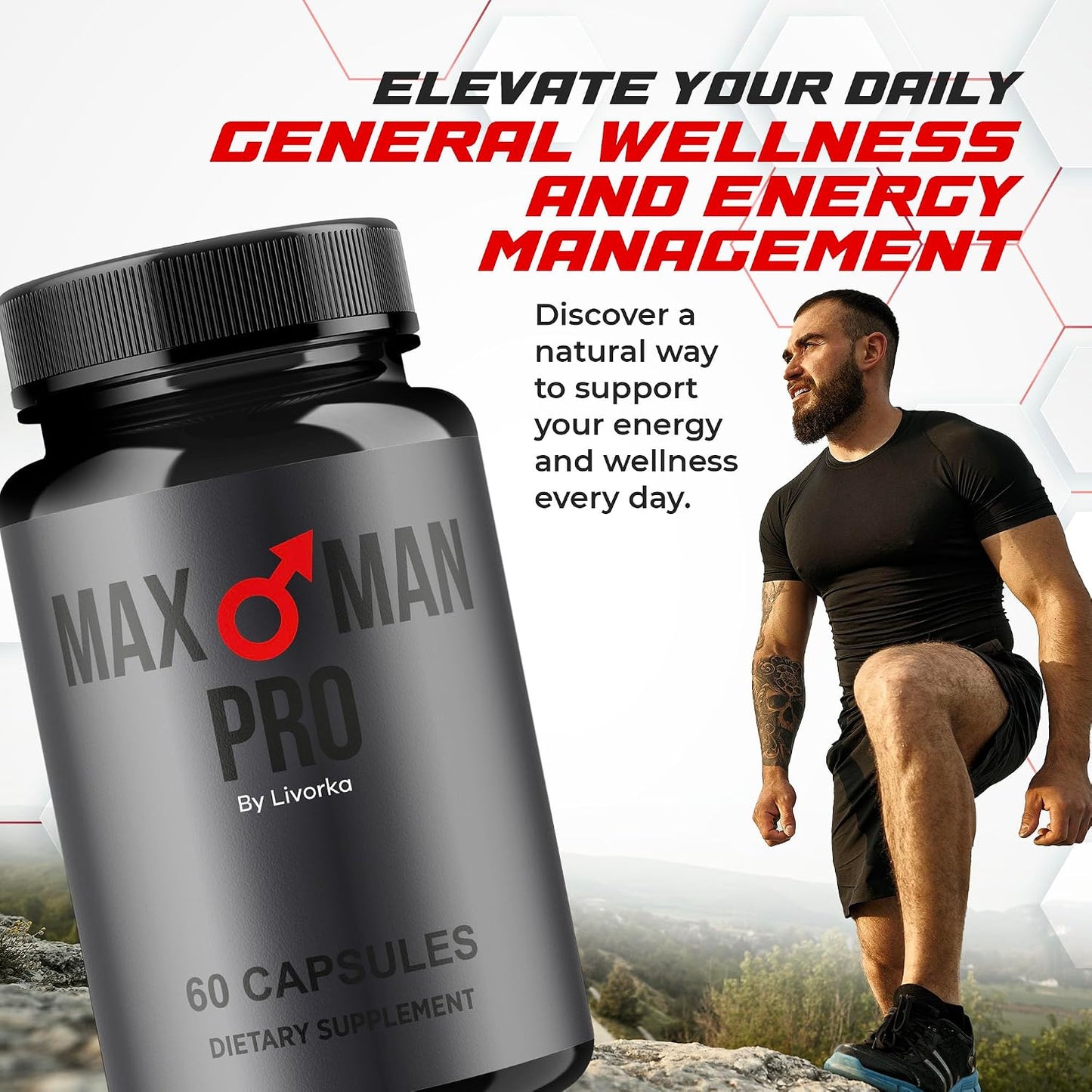 MaxMan Pro Food Supplement Capsules - 120 Capsules (2-Month Supply) - Pack of 2 - görsel 2