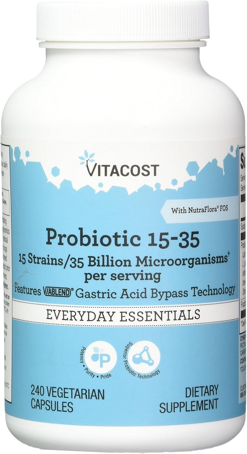 Vitacost Probiotic 15 - 35 Billion 240 Capsules - görsel 1