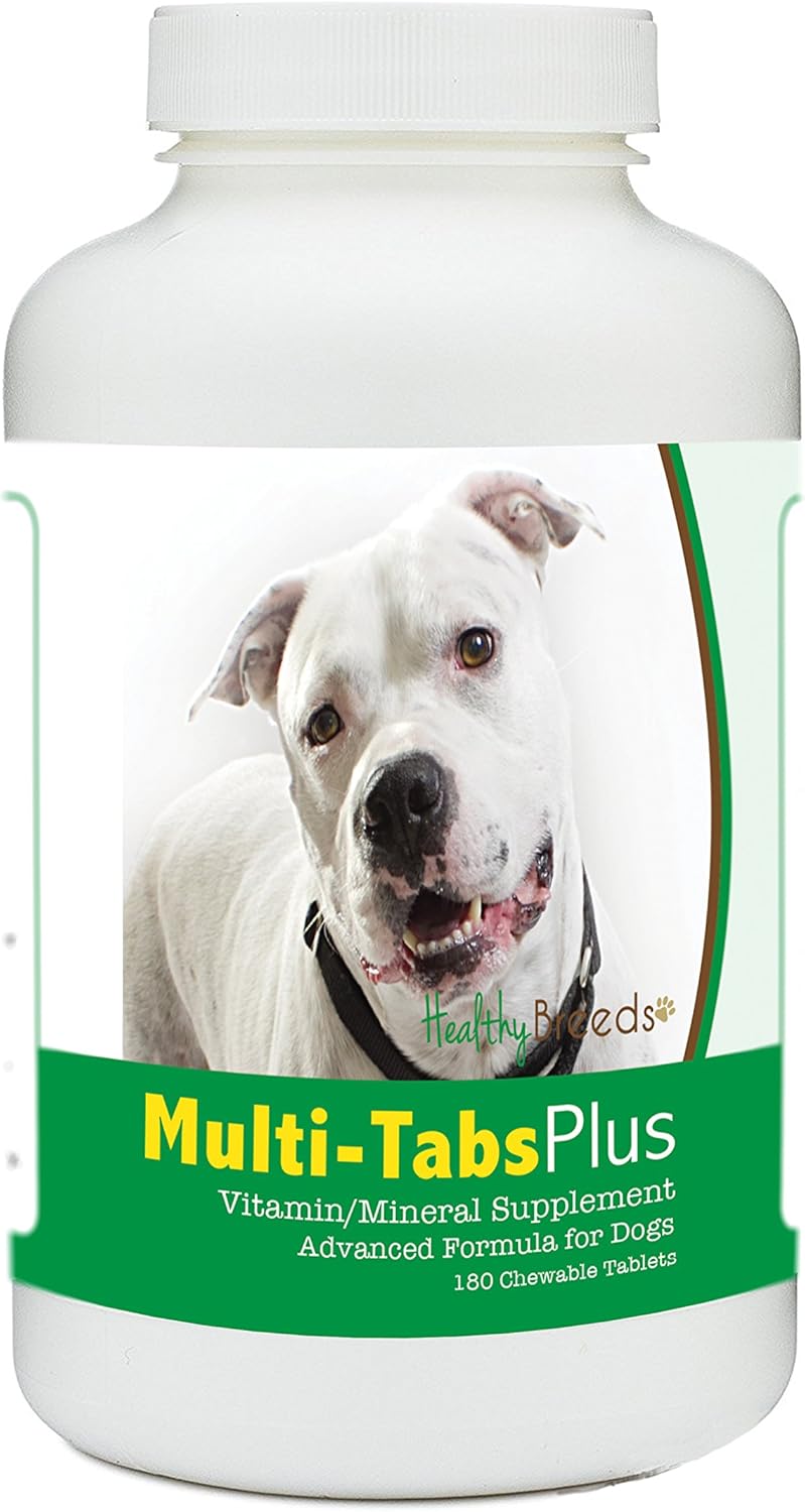 Healthy Breeds Pit Bull Multi-Tabs Plus Chewable Tablets 180 Count - görsel 1