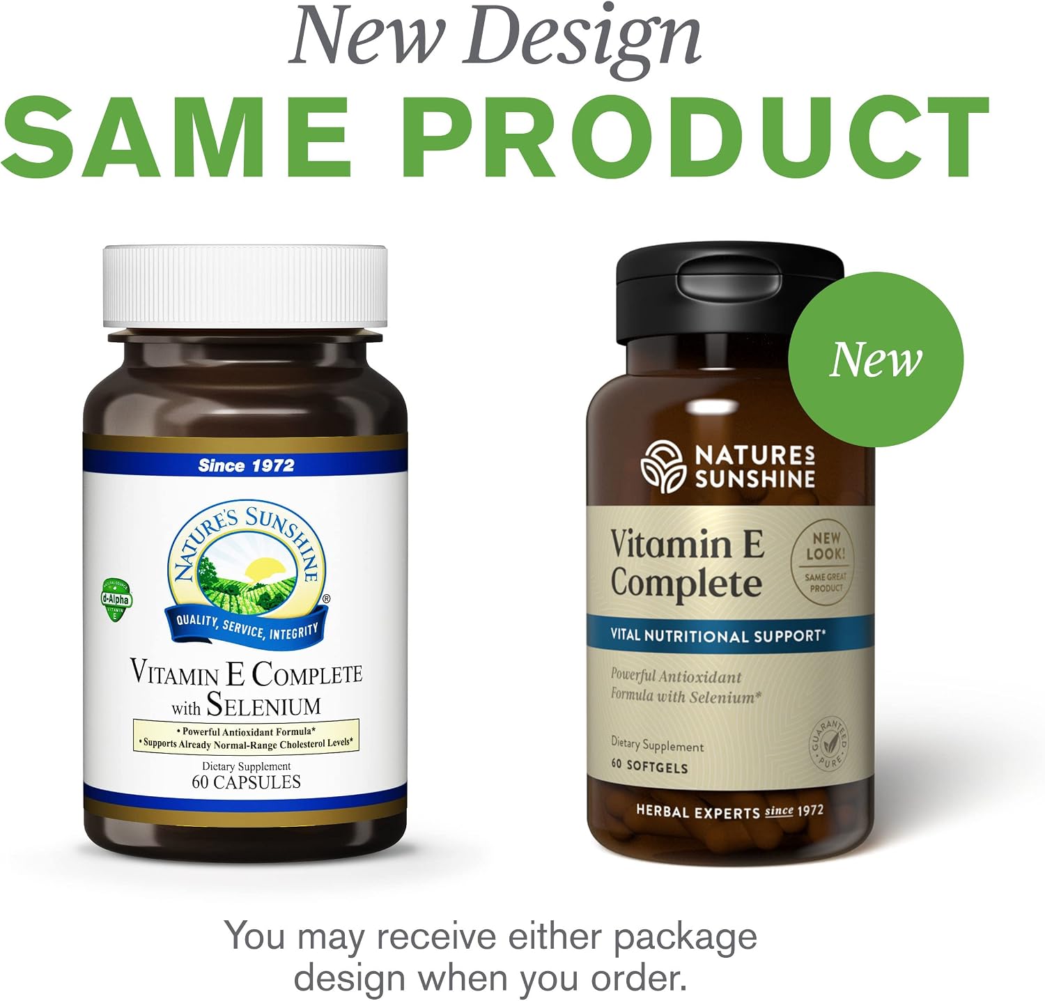 Nature's Sunshine Vitamin E Complete with Selenium, 60 Softgels - görsel 7