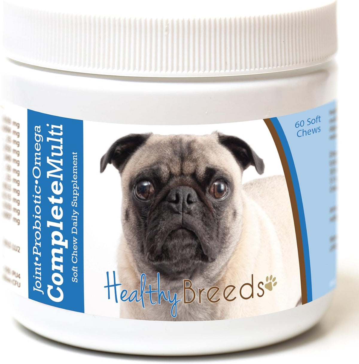 Healthy Breeds Pug All in One Multivitamin Soft Chew 60 Count - görsel 1