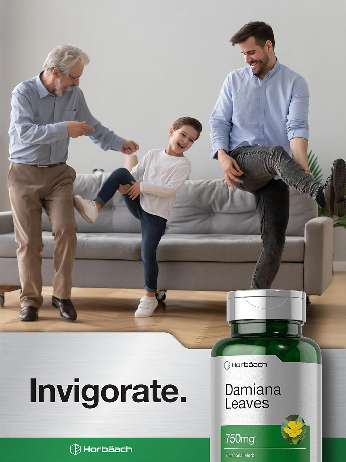 Horbäach Damiana Leaf Extract | 200 Capsules | Herbal Food Supplement - görsel 6