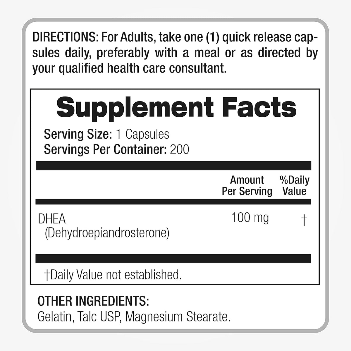 FITO MEDIC'S Lab DHEA Food Supplement, 200 Capsules - görsel 4