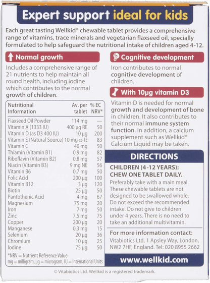 Wellkid Chewable Tablets - Children's Multivitamin
