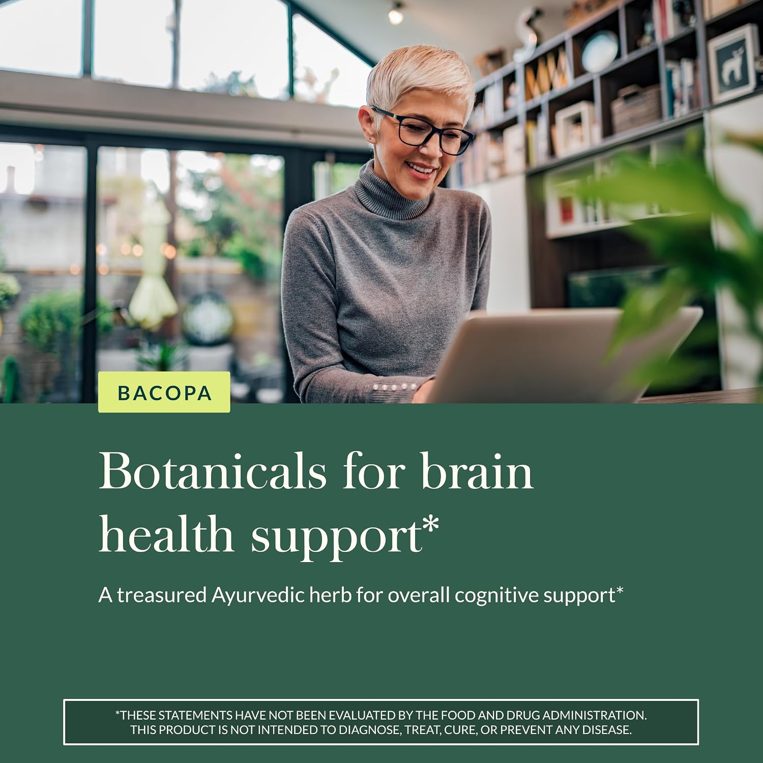 Gaia Herbs Bacopa – Brain & Cognitive Support Herbal Supplement - görsel 5