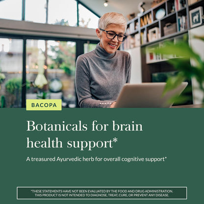 Gaia Herbs Bacopa – Brain & Cognitive Support Herbal Supplement