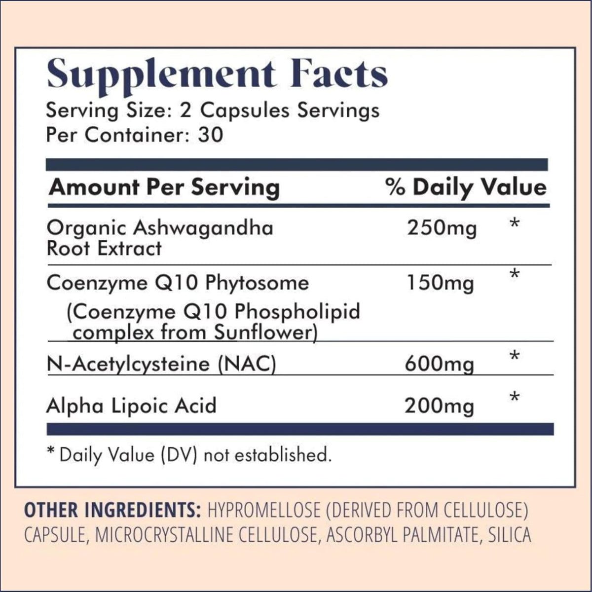 FullWell Fertility Booster - Conception Support for Men & Women - Supports Egg & Sperm Quality - Reproductive Health - CoQ10, Ashwagandha, NAC & ALA - 60 Capsules, 2 Pack (60 Servings) - görsel 2