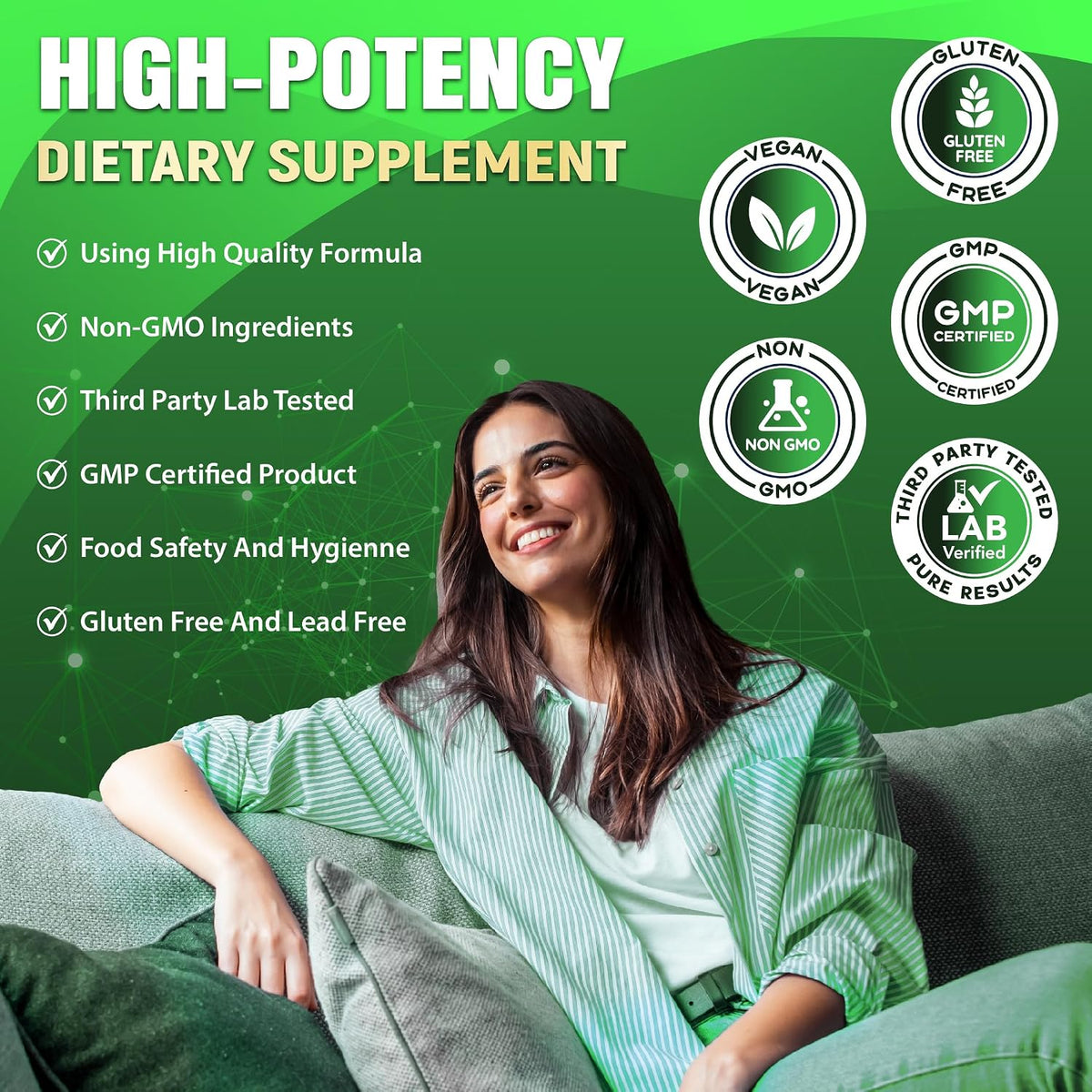 Cadane Citrus Bergamot Supplement | Heart & Immune System | Vegan, Non-GM – 120 Capsules – 40-Day Supply – Image 7