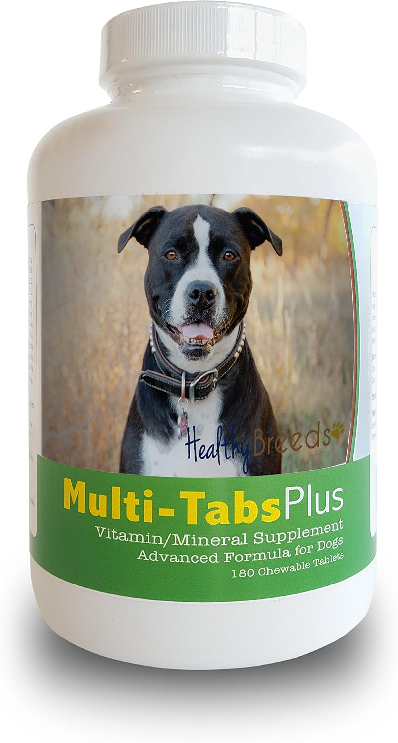 Healthy Breeds Pit Bull Multi-Tabs Plus Chewable Tablets (180 Count) - görsel 1
