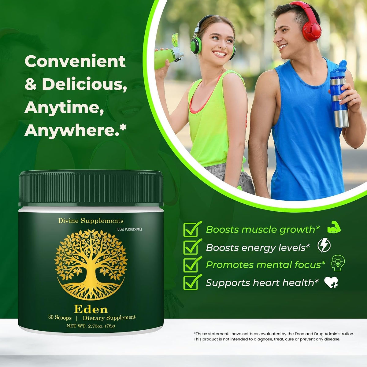 Eden Powder - Official Eden Energy Supplement Powder - Maximum Strength, All-Natural Overall Health, Energy and Immune Support (5 Pack) - görsel 5