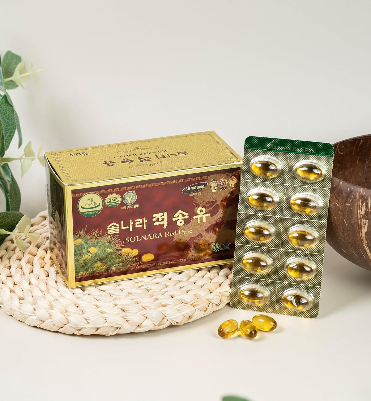 SOLNARA Pine Needle Oil (60 Capsules / 1 Box) - Wild Crafted Red Korean Pine Needle, Certified - görsel 5