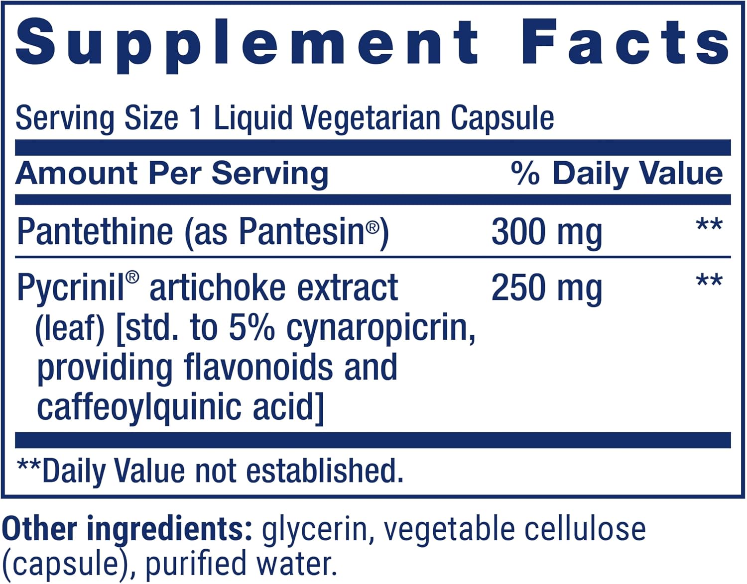 Life Extension CHOL-Support – Artichoke Leaf Extract & Vitamin B5 (Pantethine) – 60 Capsules - görsel 3