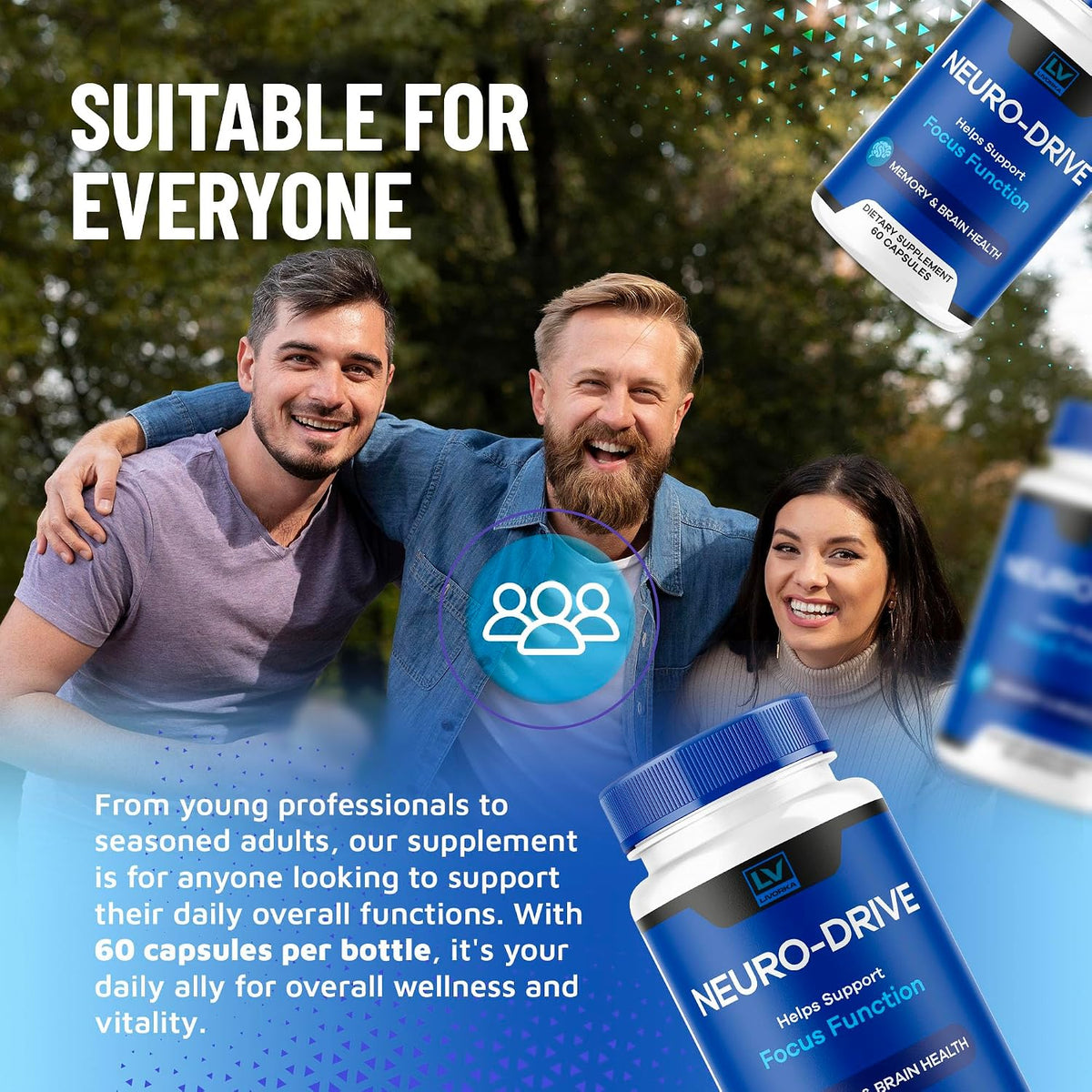 Neuro Drive Capsules - Advanced Formula, 300 Capsules (5-Month Supply) - görsel 5