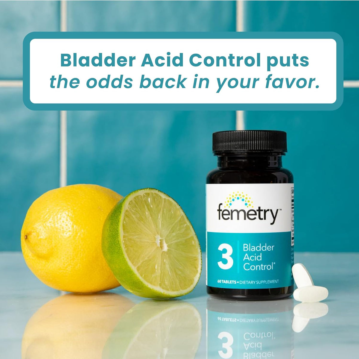 LifeSeasons Femetry Bladder Acid Control - Support for Interstitial Cystitis - Reduce Urine Acidity in The Bladder - Eases Flares Caused by Eating or Drinking Acidic Foods - 60 Tablets - görsel 5