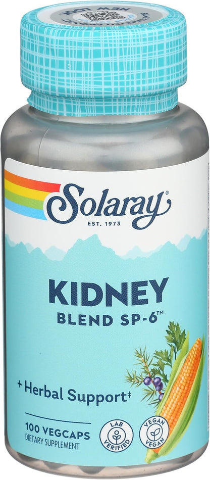 Solaray Kidney Blend SP-6 – Traditional Herbal Supplement for Women and Men, 100 Vegan Capsules