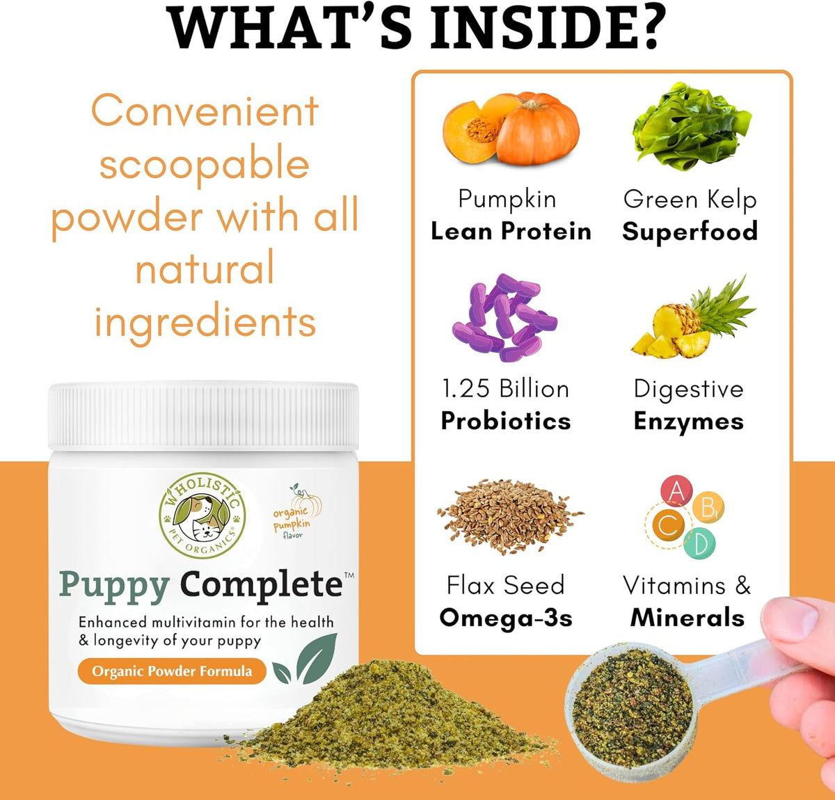 Puppy Multivitamin Powder – Daily Dog Supplement for Homemade Food – Supports Immune System, Skin, Coat & Overall Health – All Breeds – 22 Scoops - görsel 3
