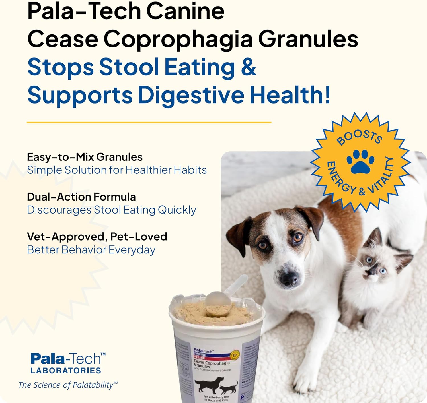 Pala-Tech Cease Coprophagia Granules for Dogs (450g) - görsel 2
