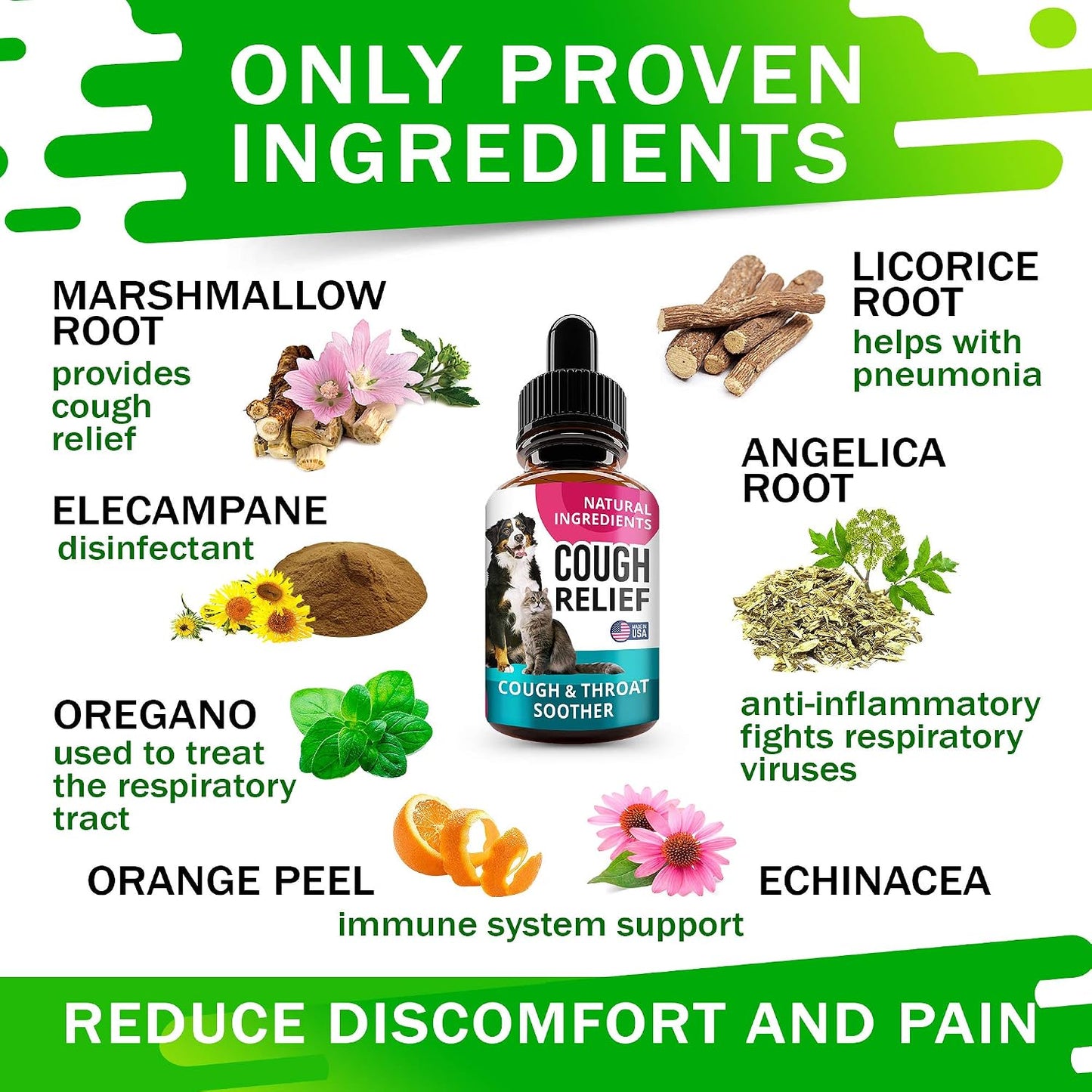 FurFinds Kennel Cough Drops for Dogs and Cats - 60 ml Liquid Herbal Supplement - görsel 3