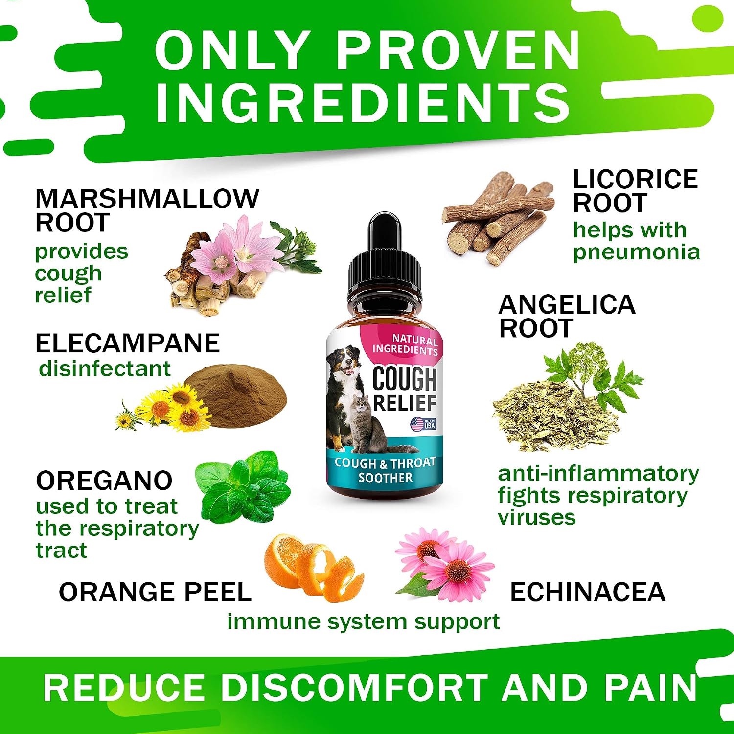 FurFinds Kennel Cough Drops for Dogs and Cats - 60 ml Liquid Herbal Supplement - görsel 3