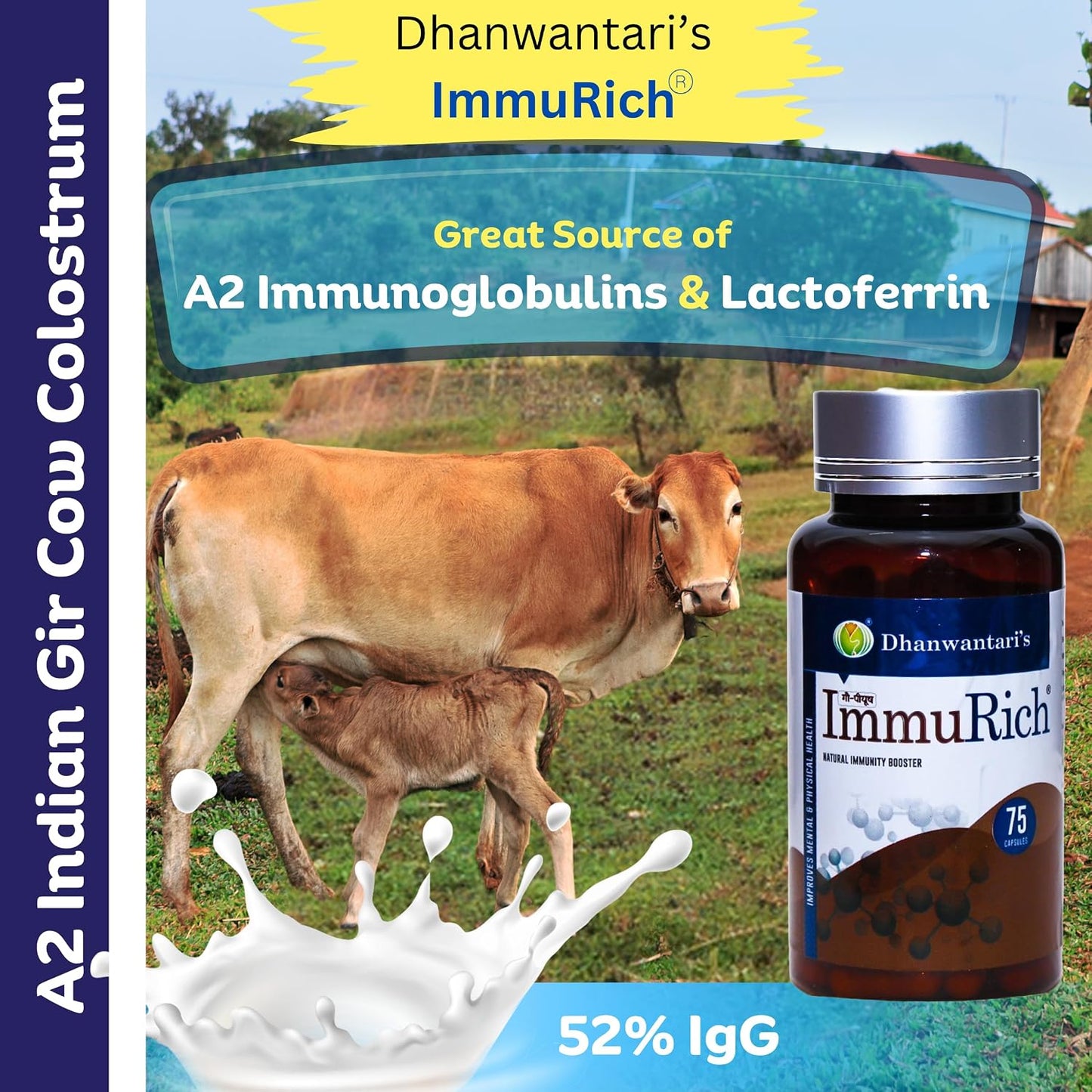 Natural Immunity Booster - 120 Capsules | By Dhanwantari's - görsel 2