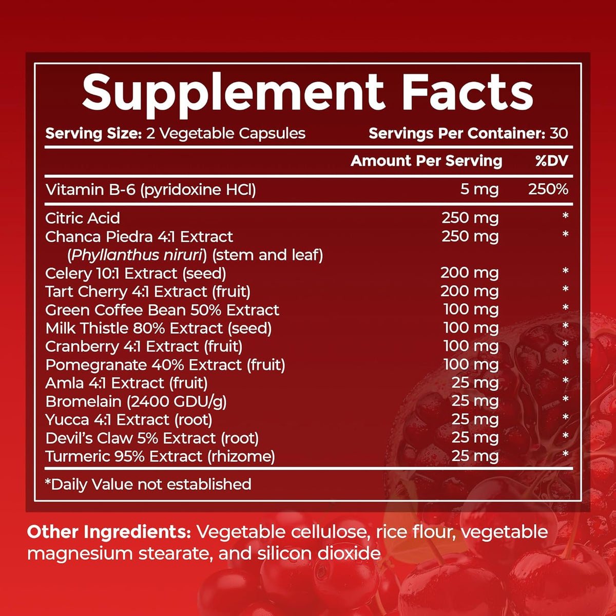 ULTALIFE URIC GO Uric Acid Support Supplement with Chanca Piedra and Tart Cherry - 60 Capsules - görsel 2