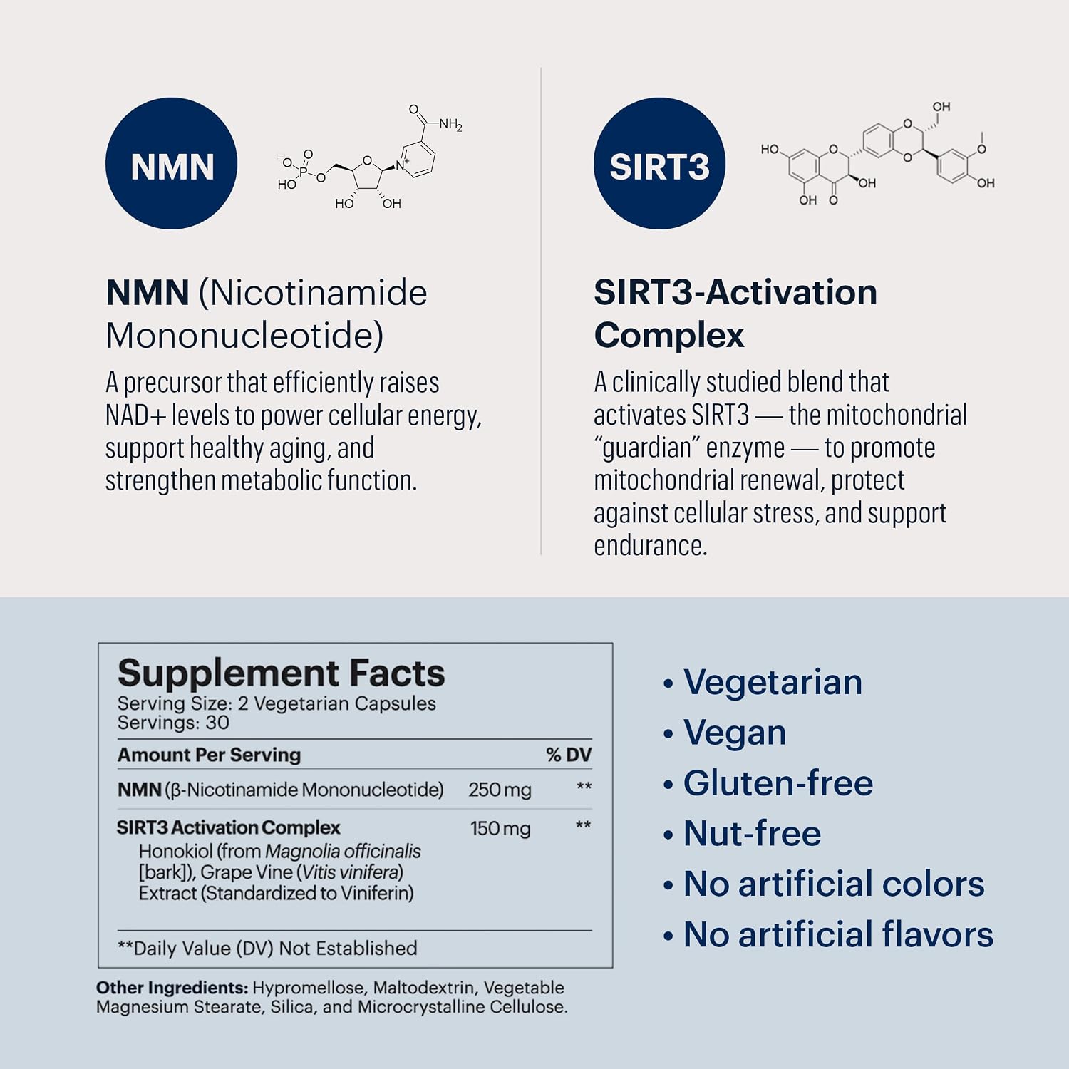 ELYSIUM Signal NMN Supplement – Nicotinamide Mononucleotide for NAD+ Support, Mitochondrial Function and Metabolic Health - görsel 8