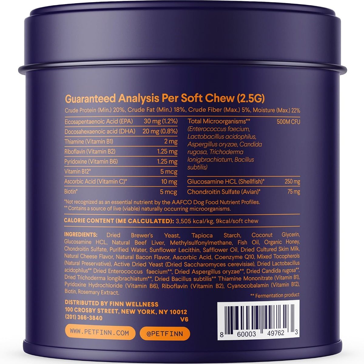 Finn All-in-1 Daily Multivitamin for Dogs - Probiotics, Omegas & Glucosamine - 90 Soft Chews - görsel 4
