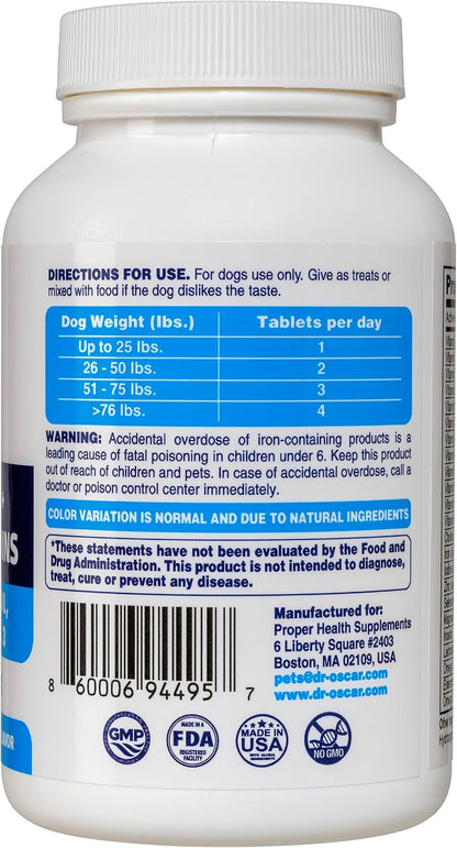 Dr. Oscar Dog Antenatal Vitamins - 2in1 Antenatal & Postnatal with Folic Acid, Omega 3, Probiotics, Choline & Inositol - 90 Tablets