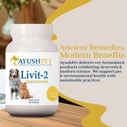 Ayush Pet Livit-2 Dog Liver Support Supplement - 90 Doses