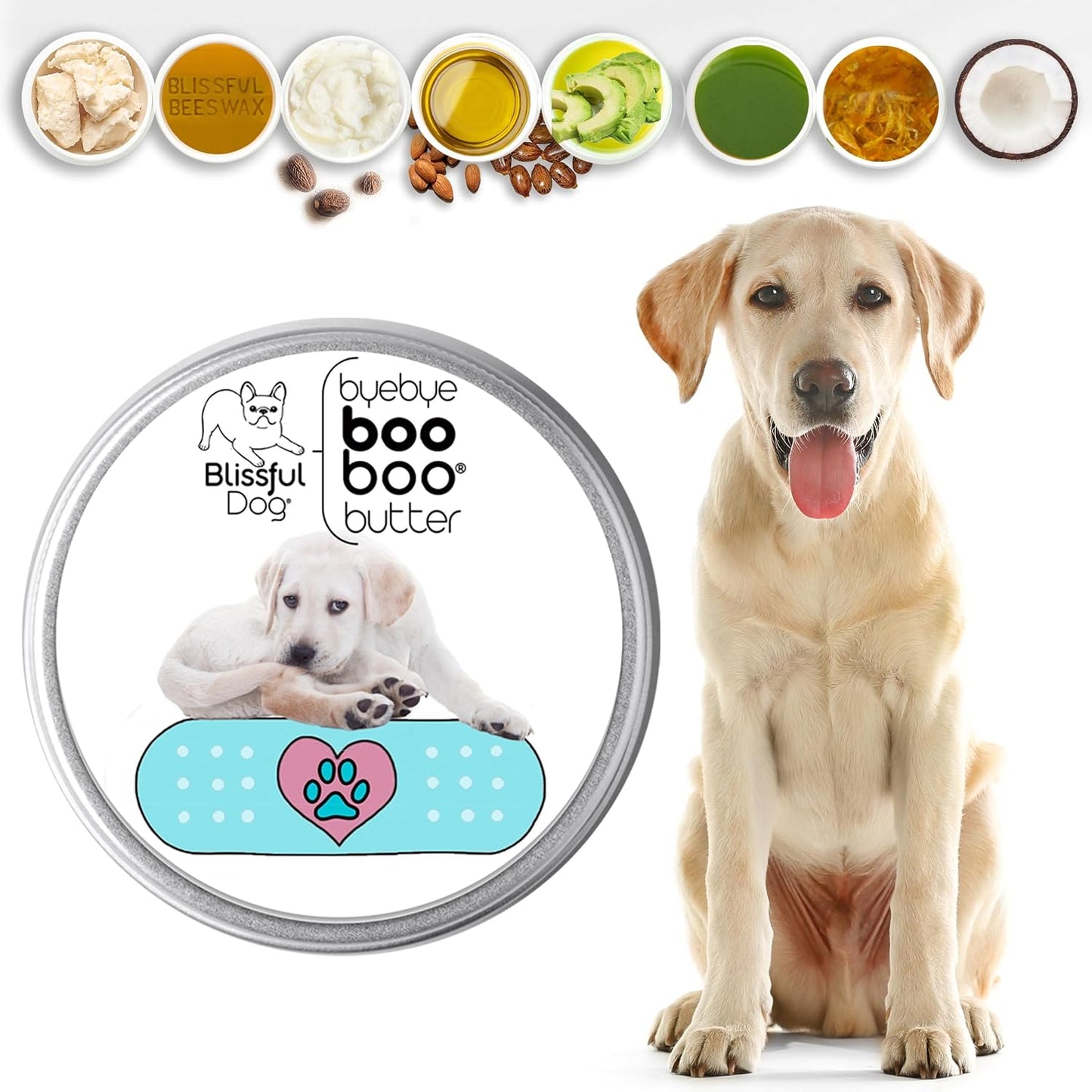 The Blissful Dog 1 oz TIN Labrador Retriever Booboo Butter - görsel 2