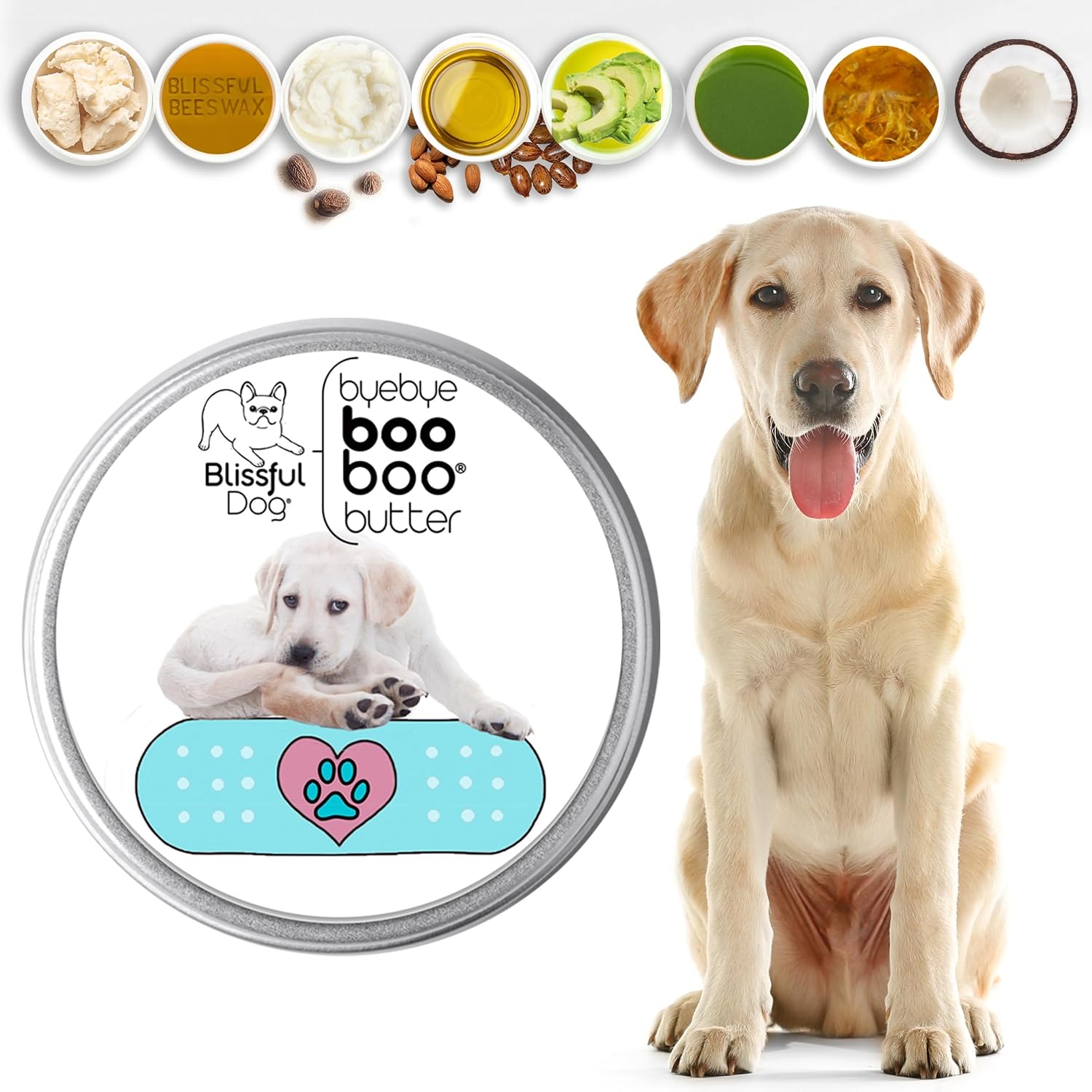 The Blissful Dog 1 oz TIN Labrador Retriever Booboo Butter - görsel 2