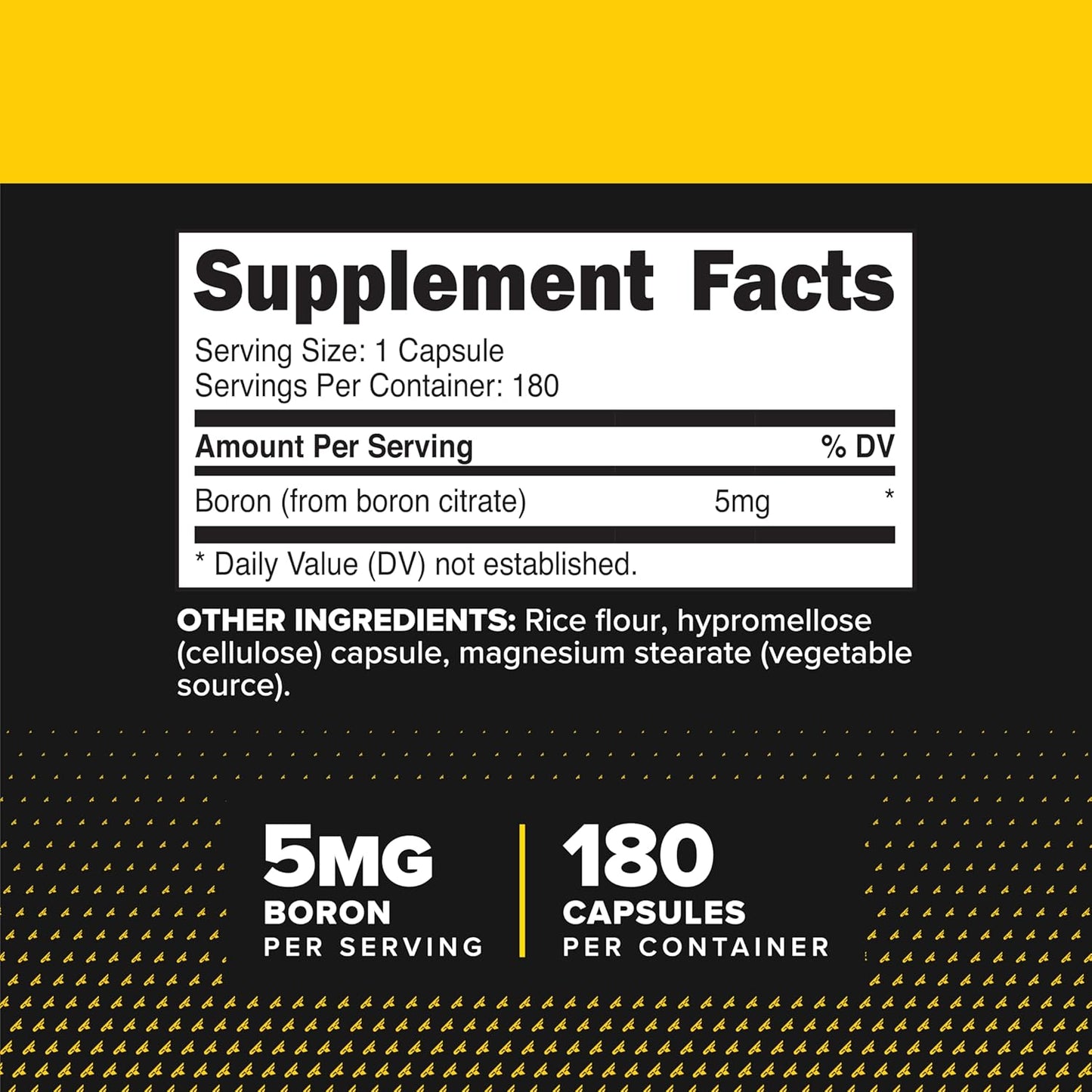 PrimaForce Boron Capsules 5 mg, 180 Vegetarian Capsules - görsel 2