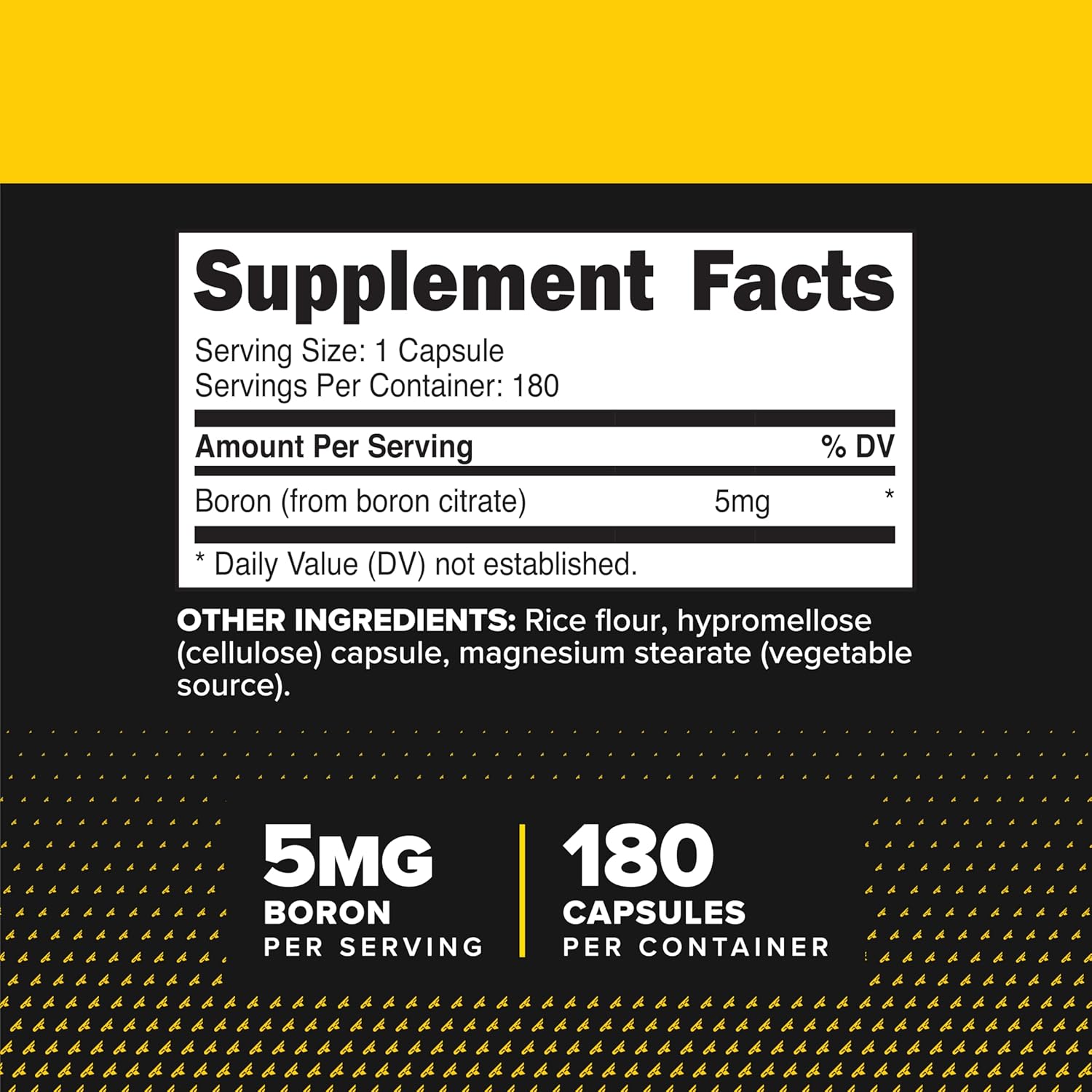 PrimaForce Boron Capsules 5 mg, 180 Vegetarian Capsules - görsel 2