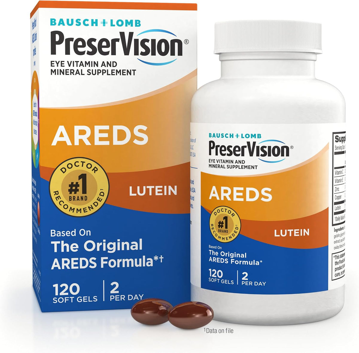 PreserVision AREDS Eye Vitamins – Lutein Formula (120 Softgels) - görsel 1