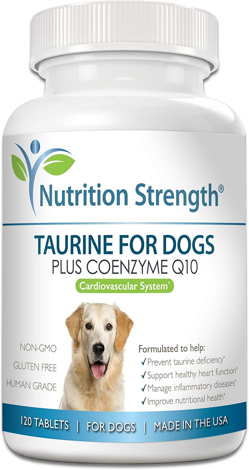 Nutrition Strength Taurine for Dogs with Coenzyme Q10, 120 Chewable Tablets - görsel 1