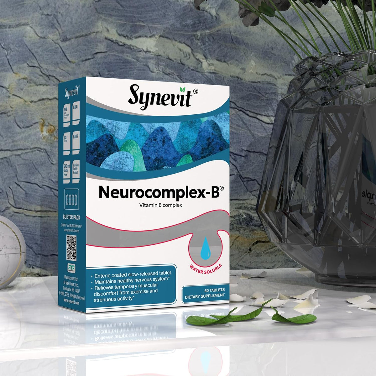 Neurocomplex-B® Slow-Release B Complex - Vegan, Supports Energy, Nerve Function & Mood Balance | 60 Tablets - görsel 3