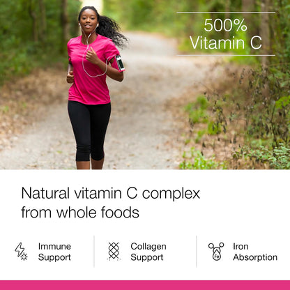 Dr. Schulze's Super-C Plus - High-Potency Vitamin C Supplement with Superfoods - 60 Chewable Tablets (20 Servings)