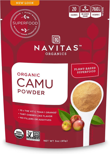 Navitas Organics Camu Camu Powder - 85 g Organic Superfood Supplement