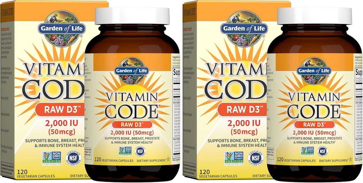 Garden of Life Vitamin Code Raw D3 2000 IU - 120 Capsules - görsel 9