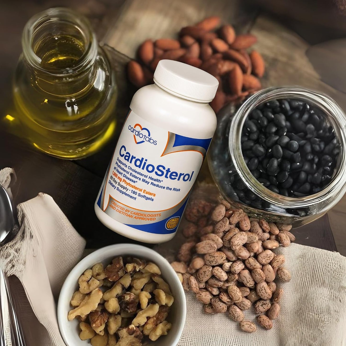CardioSterol - Plant Sterols and Fish Oil Food Supplement, 180 Soft gel capsule Capsules (60-Day Supply) - görsel 3